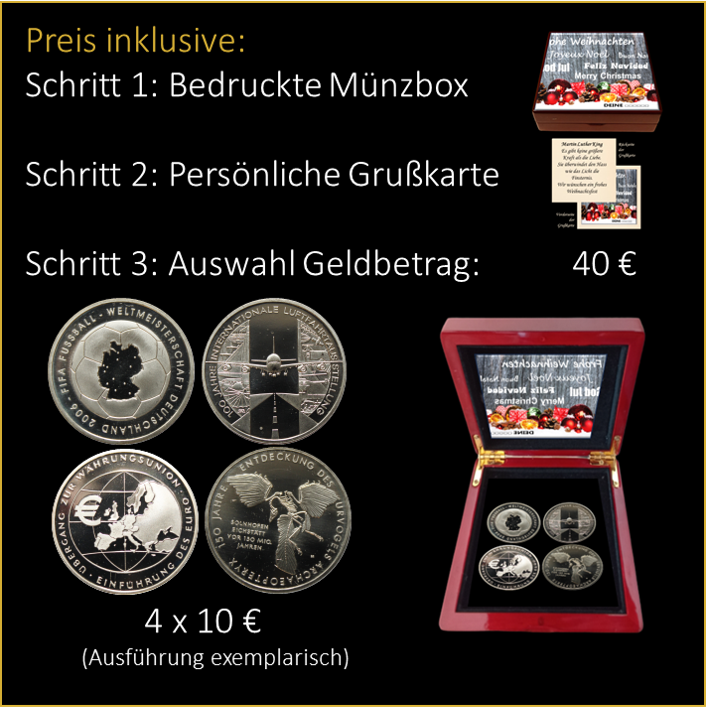 Weihnachten - Präsent - Martin Luther King- 40 €