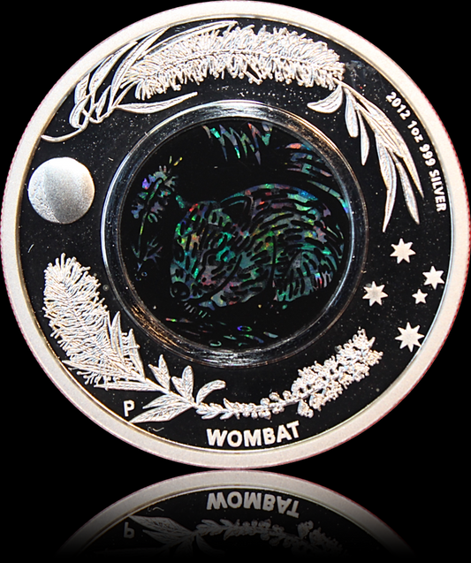 WOMBAT, Serie Australian Opal 1 oz Silber Proof 1$, 2012