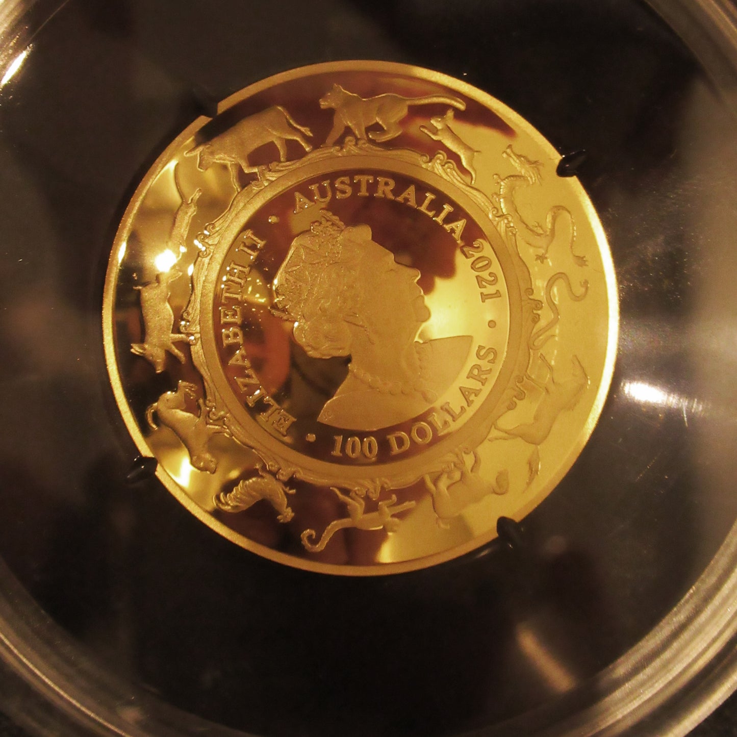 YEAR OF THE OX, Serie Lunar II RAM, 1 oz Gold Proof Domed, 2021