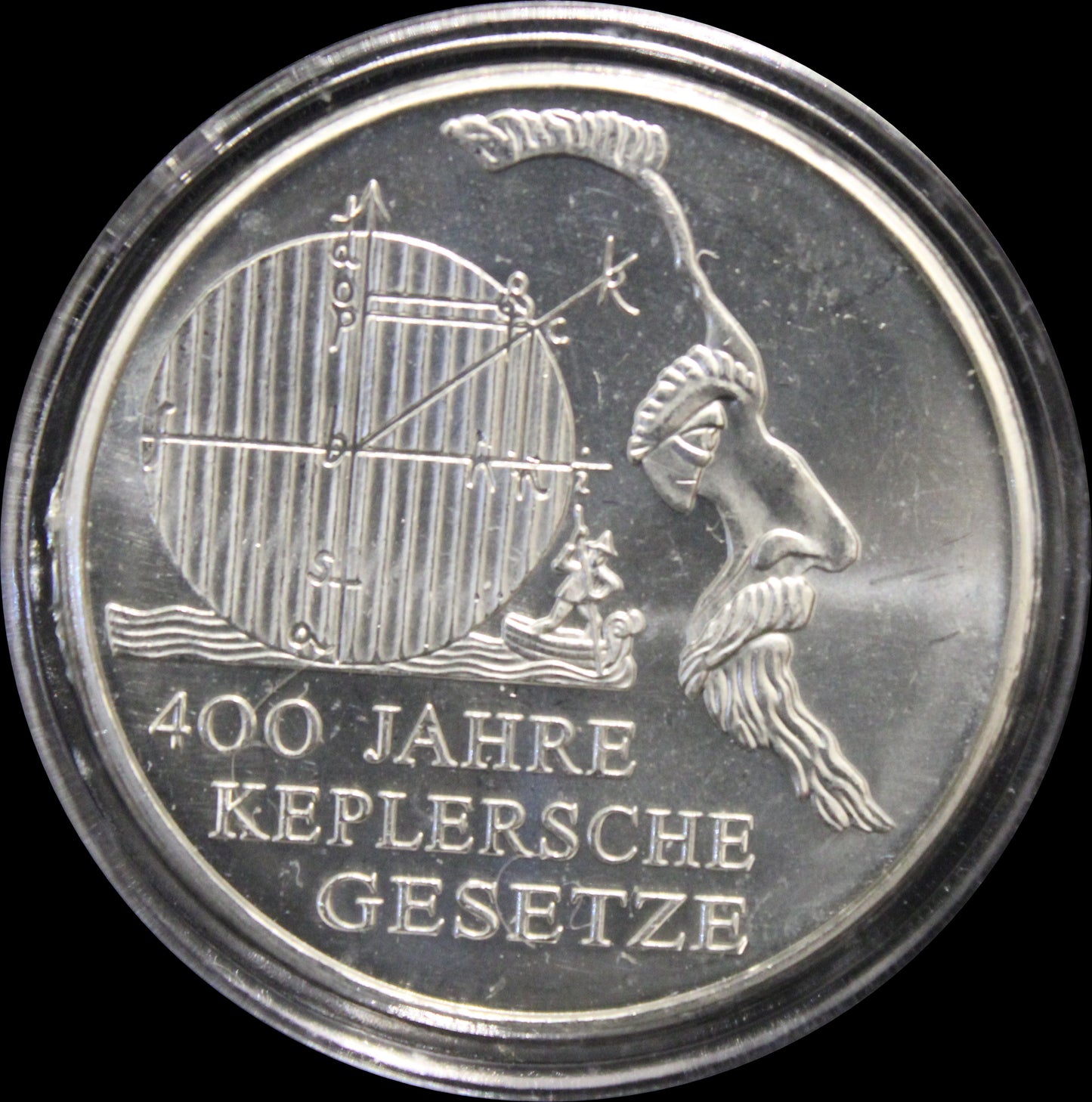 400 JAHRE KEPPLERSCHE GESETZE, Serie 10 € Silber Gedenkmünzen Deutschland, Stempelglanz, 2009