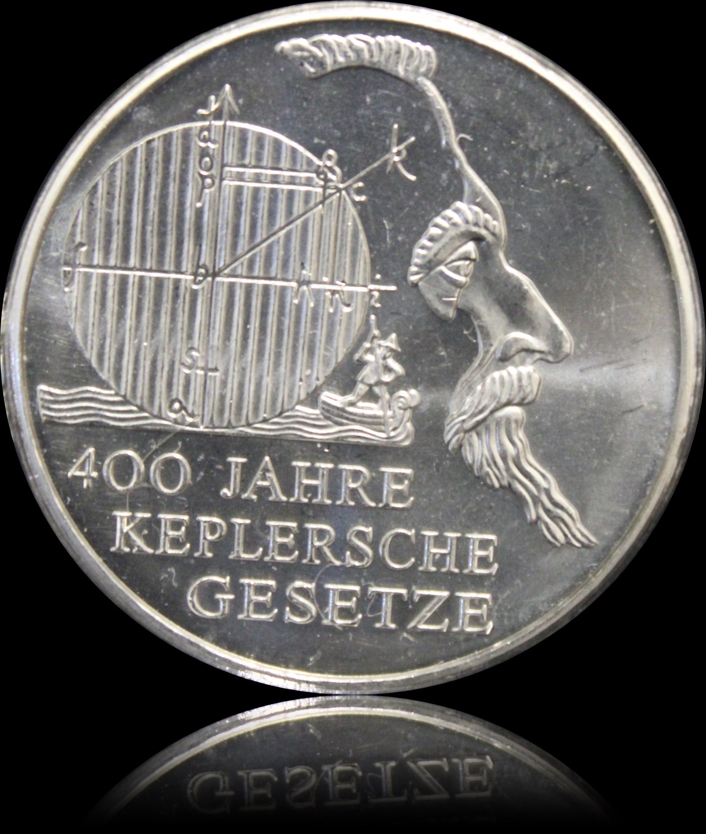 400 JAHRE KEPPLERSCHE GESETZE, Serie 10 € Silber Gedenkmünzen Deutschland, Stempelglanz, 2009