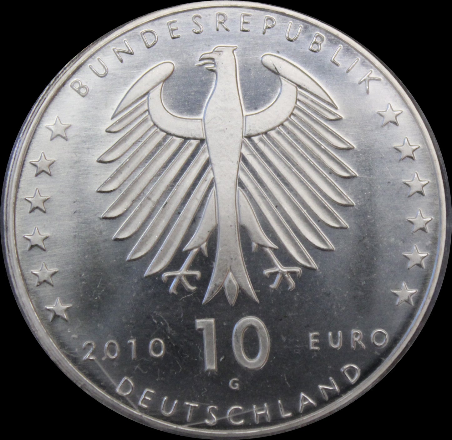 100. GEBURTSTAG KONRAD ZUSE, Serie 10 € Silber Gedenkmünzen Deutschland, Stempelglanz, 2010