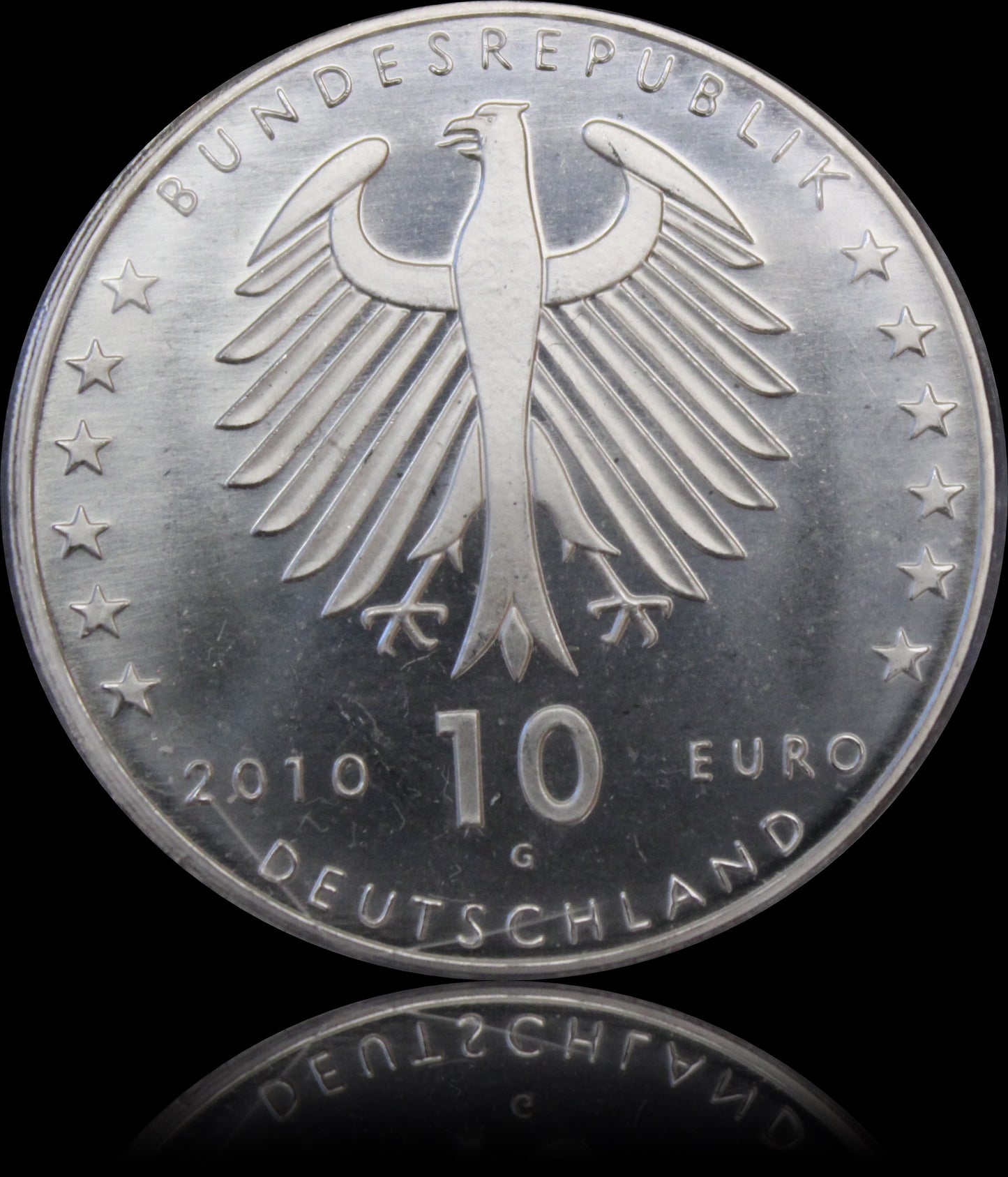 100. GEBURTSTAG KONRAD ZUSE, Serie 10 € Silber Gedenkmünzen Deutschland, Stempelglanz, 2010